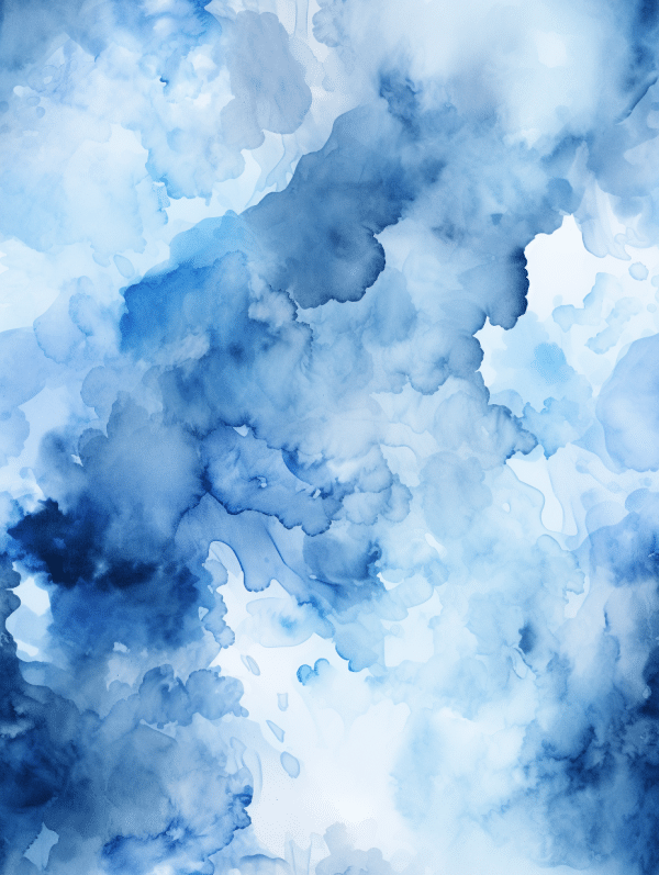 Aquarell - Blauer Himmel