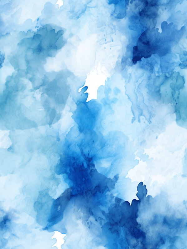 Aquarell - Farbverlauf blau und weiß